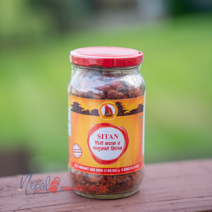 Sitan - Spicy Sidra and Peanut (पिरो माछा र बदामको सितन)