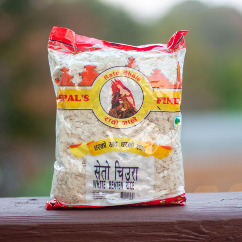 Rato Bhale Nepali White Chiura (Beaten Rice)